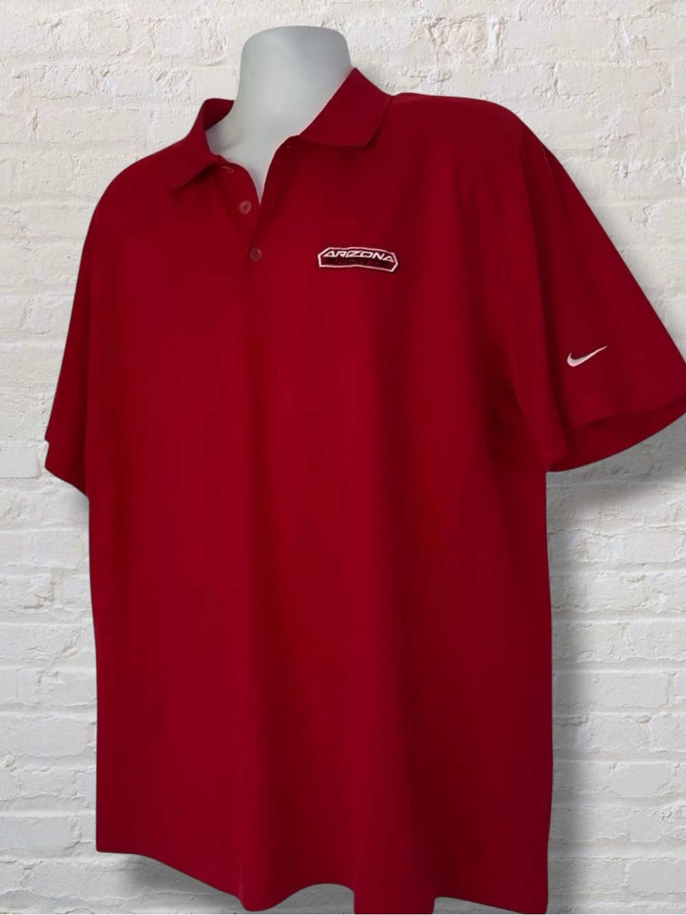 Nike Golf Dri-FIT Tour Performance Polo XL Arizona Sports Red Shirt